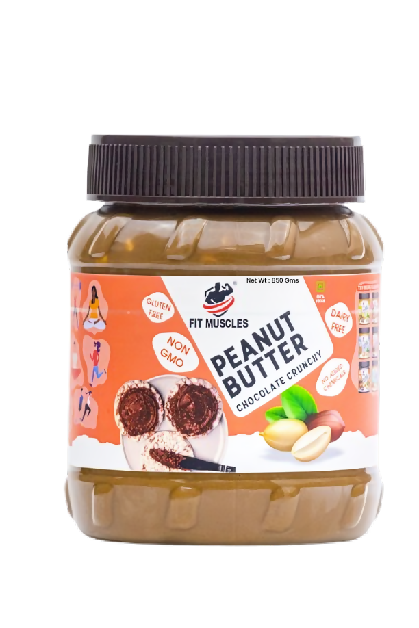 Fit Muscles Original Classic Peanut Butter Crunchy - with Rich Protein | Grocsy