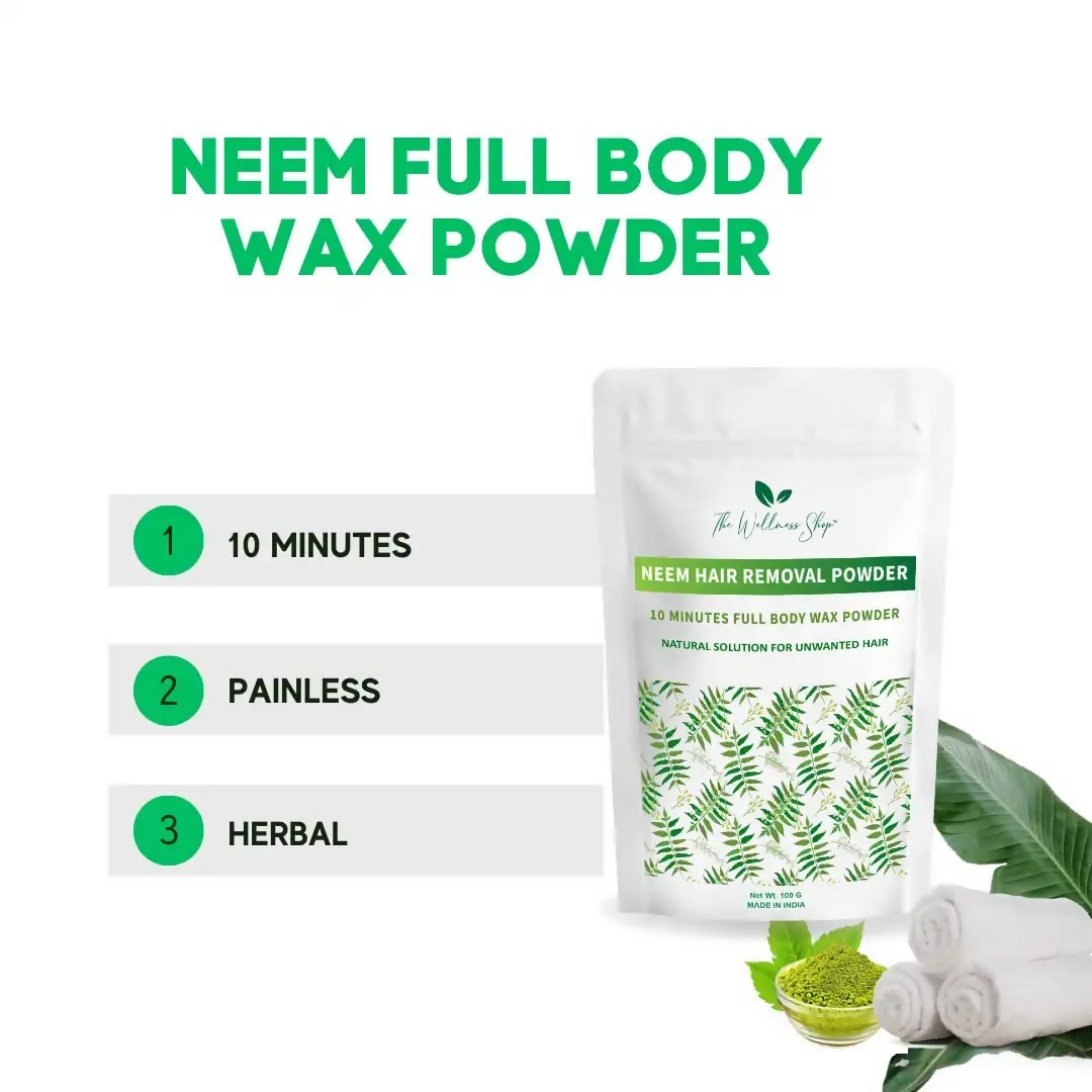The Wellness Shop Neem Hair Removal Powder | Grocsy