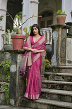 Pink Kalyani Silk Woven Design Saree - Priyalaxmi | Grocsy
