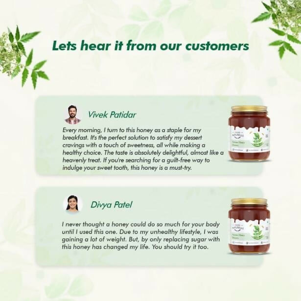 Farm Naturelle Neem Flora Honey – Pure, Raw & Natural Honey for Health | Grocsy