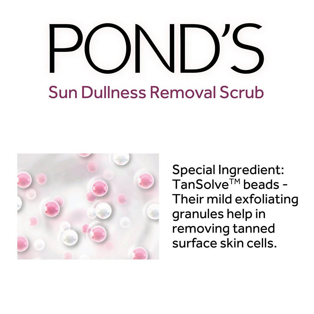 Ponds White Beauty Sun Dullness Removal Daily Facial Scrub | Grocsy