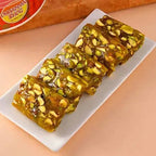 Peacock Rakhi And Kesar Pista Karachi Halwa | Grocsy