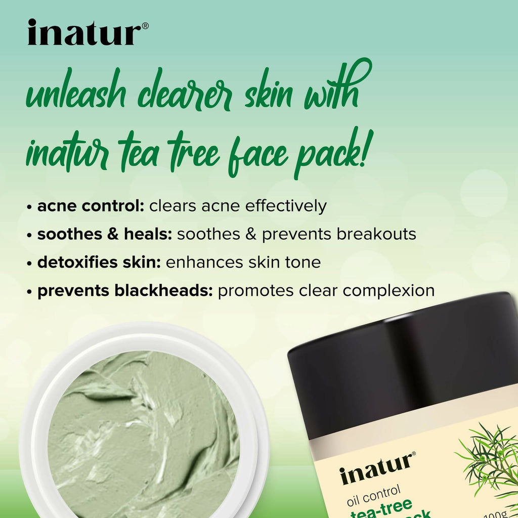 Inatur Tea Tree Face Pack | Grocsy