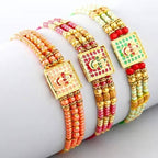 Set of 3 Meenakari Rakhi and Fruit N Nut Chocolates | Grocsy