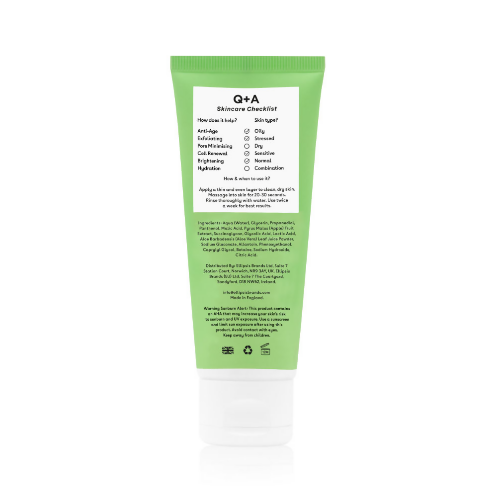 Q+A Apple Aha Exfoliating Cleanser | Grocsy