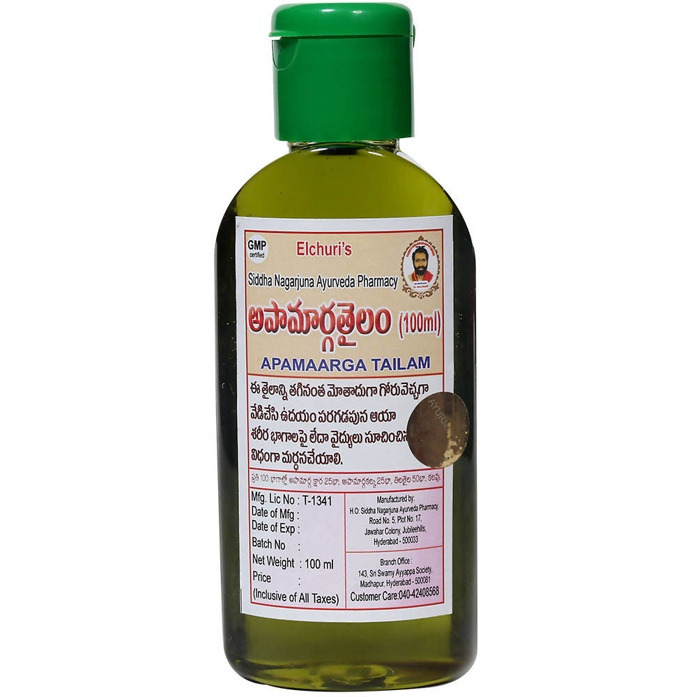 Siddha Nagarjuna Ayurveda Apamarga Tailam | Grocsy