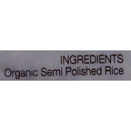 Pure & Sure Organic Rice Semi Polished - Rajmudi | Grocsy