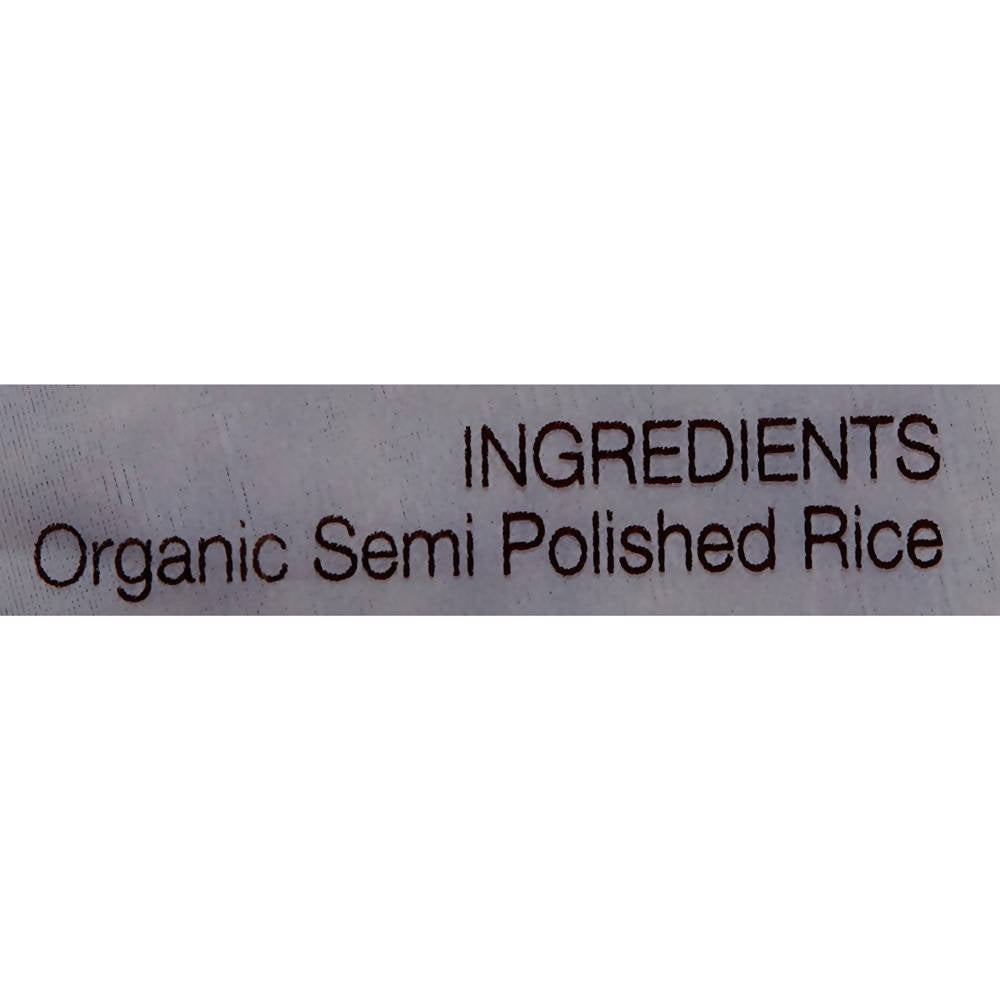 Pure & Sure Organic Rice Semi Polished - Rajmudi | Grocsy