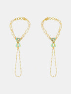 Ruby Raang Saanjh Pearl Hand Jewelry | Grocsy
