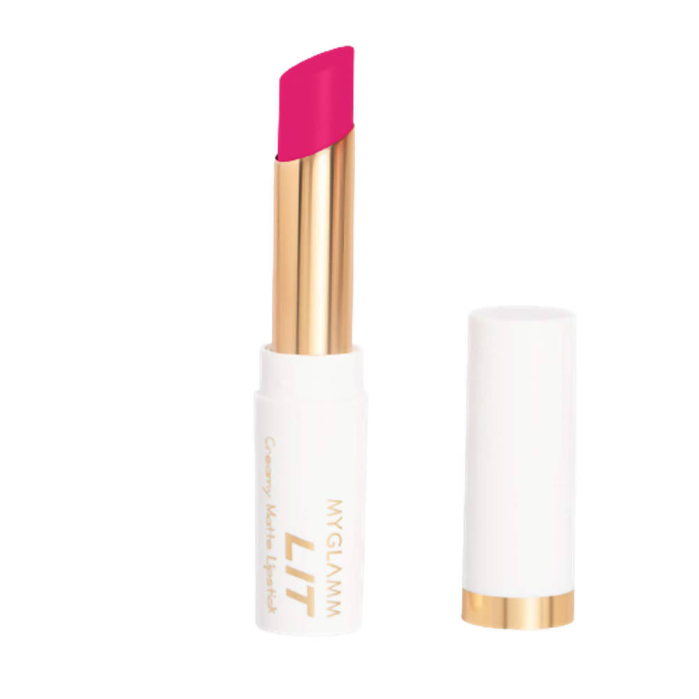 MYGLAMM LIT Creamy Matte Lipstick Rossini | Grocsy