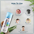 VI-JOHN Dermatologically Tested Premium Claming Aqua Shaving Foam Enriched with Aloevera & Almond Oil Free From Silicone, Paraben & Mineral Oil | Grocsy