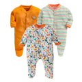 Daddy - G Rompers/Sleepsuits/Jumpsuit /Night Suits for New Born Babies - Orange | Grocsy