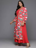 Ahalyaa Women's Traditional wear Ethnic Dress - Red | Grocsy