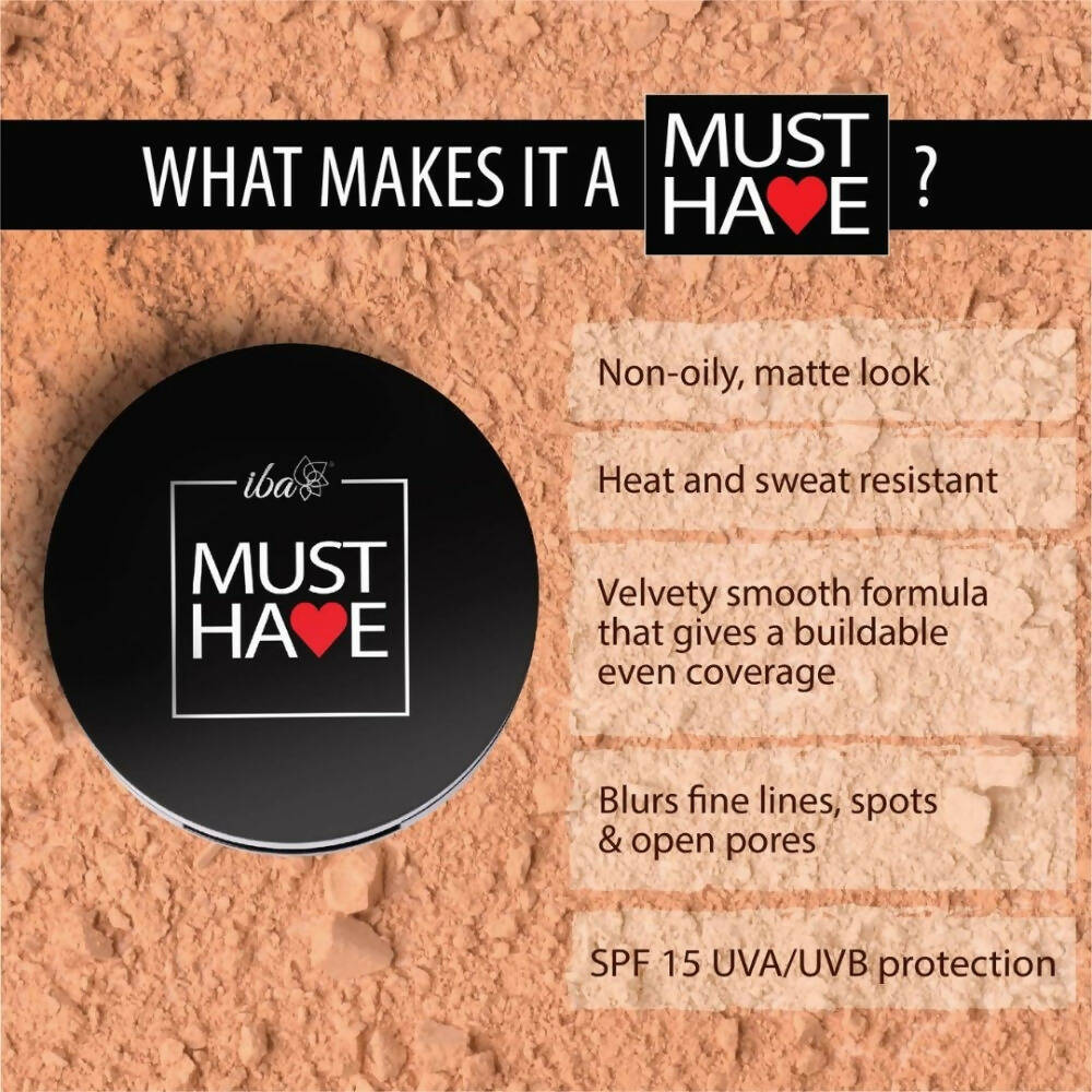 Iba Must Have Velvet Matte Compact - Medium Beige | Grocsy