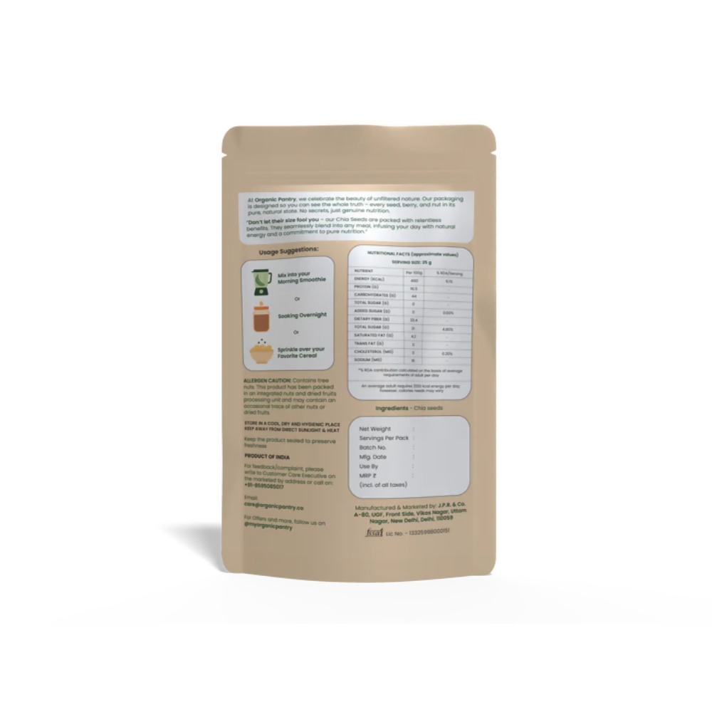 Organic Pantry Chia Seeds | Grocsy