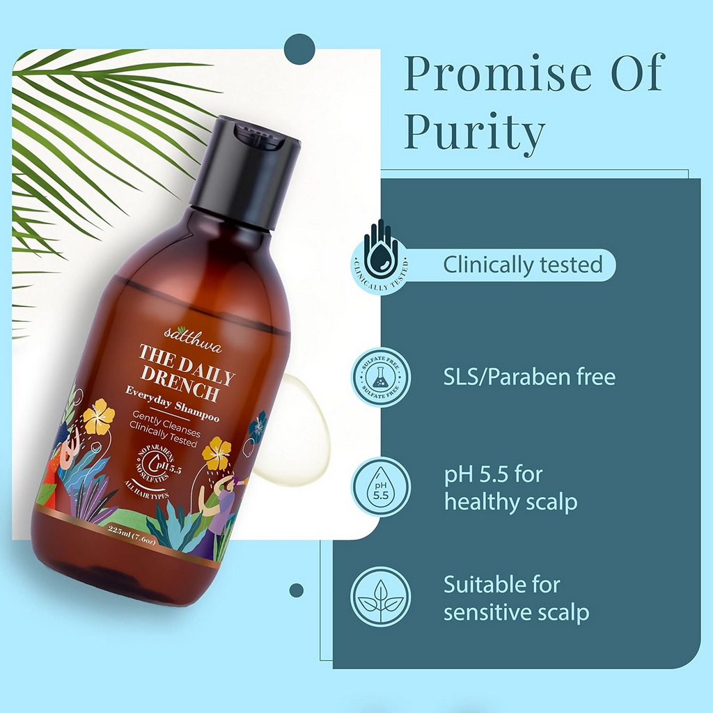 Satthwa The Daily Drench Everyday Mild Shampoo | Grocsy