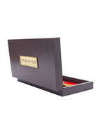 Golden Peacock Brown & Blue 24 CT Gold Foil Wooden Sri Sai Baba Pooja Box | Grocsy
