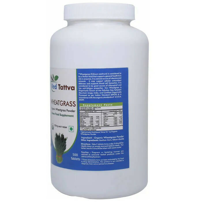 Ved Tattva Wheatgrass Tablets | Grocsy