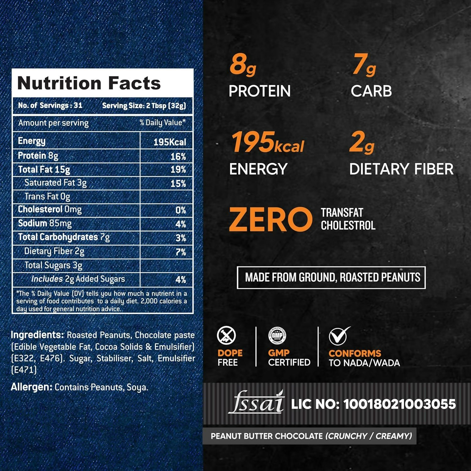 As-It-Is Nutrition Atom Chocolate Peanut Butter Creamy | Grocsy