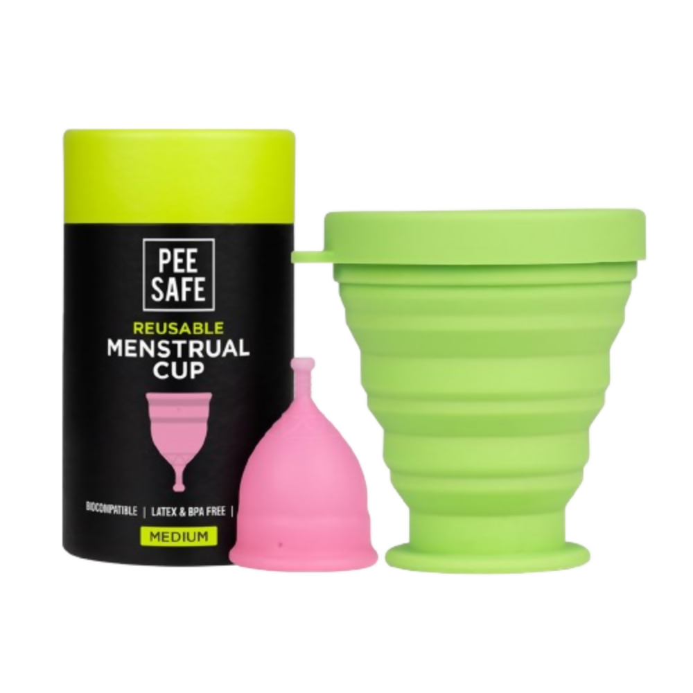 Pee Safe Menstrual Cup For Women With Pouch And Menstrual Cup Sterilizing Container | Grocsy