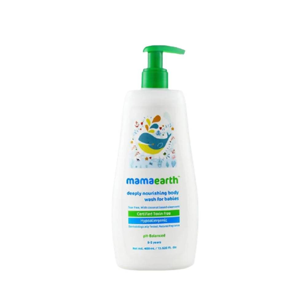 Mamaearth Deeply Nourishing Baby Body Wash For Natural Cleansers & Tear-Free Formula | Grocsy