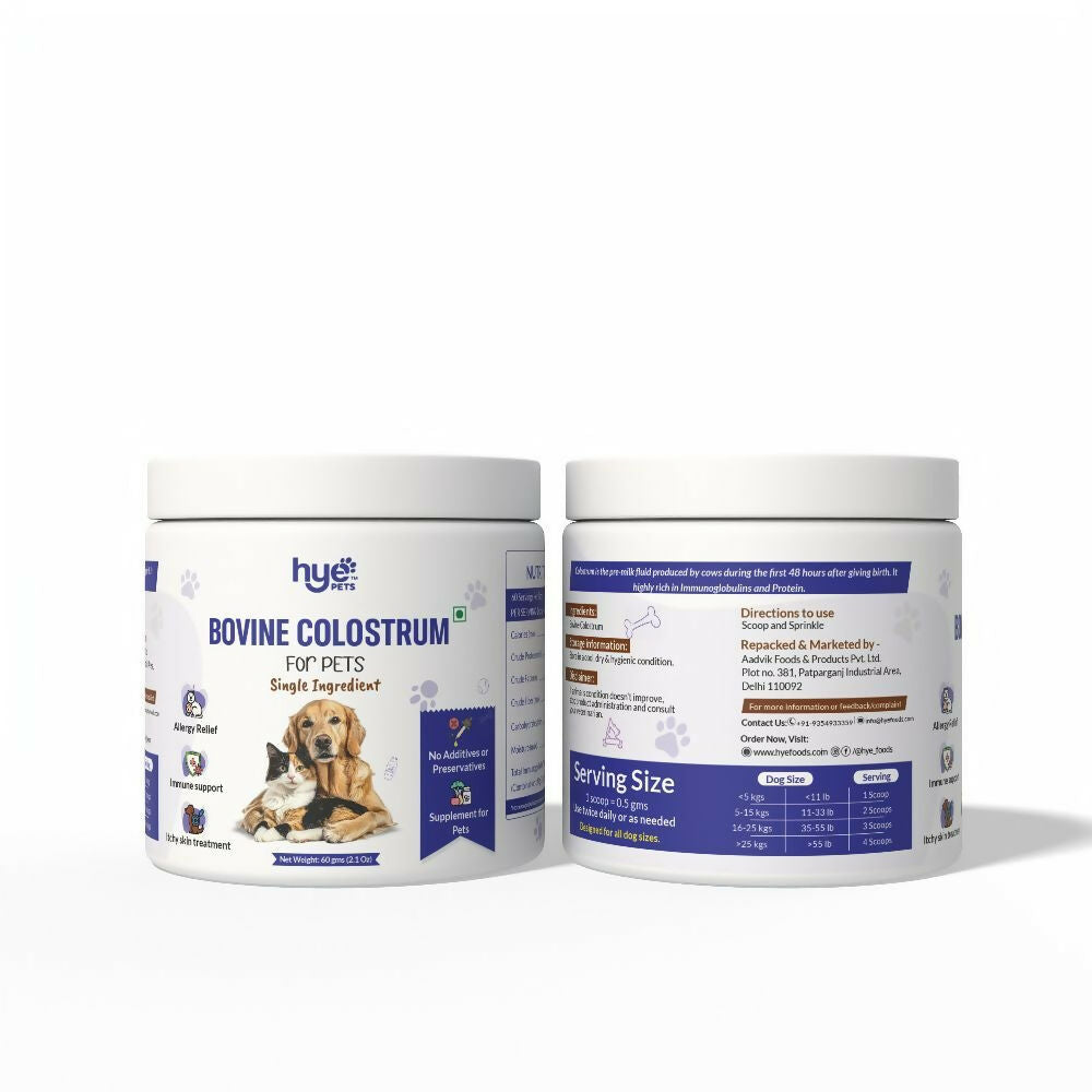 Hye Pets Bovine Colostrum Powder For Dogs & Cats | Grocsy