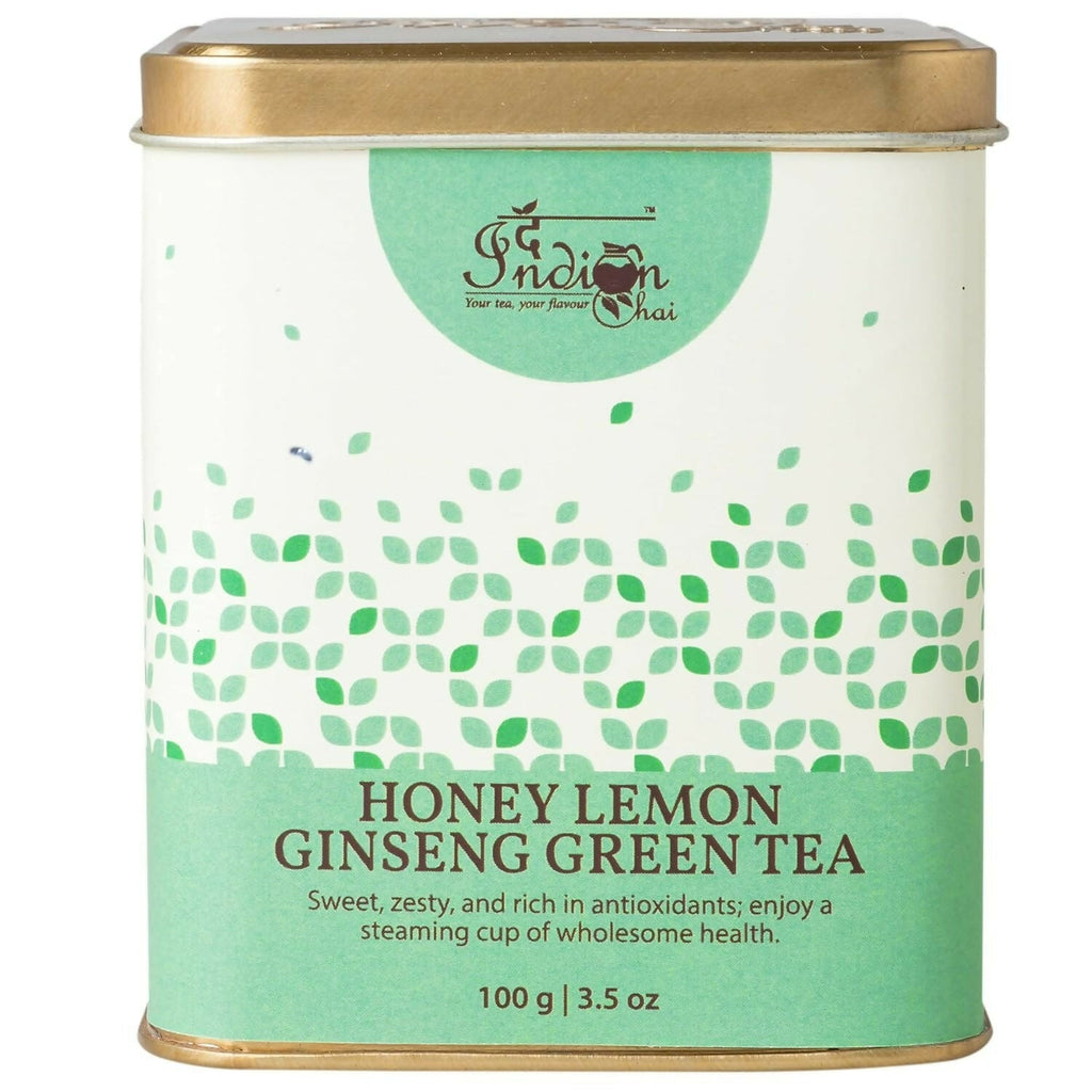 The Indian Chai - Honey Lemon Ginseng Green Tea | Grocsy