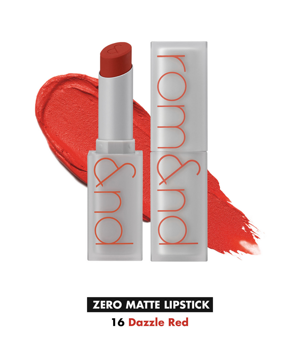 Rom&nd Zero Matte Lipstick - 16 Dazzle Red | Grocsy