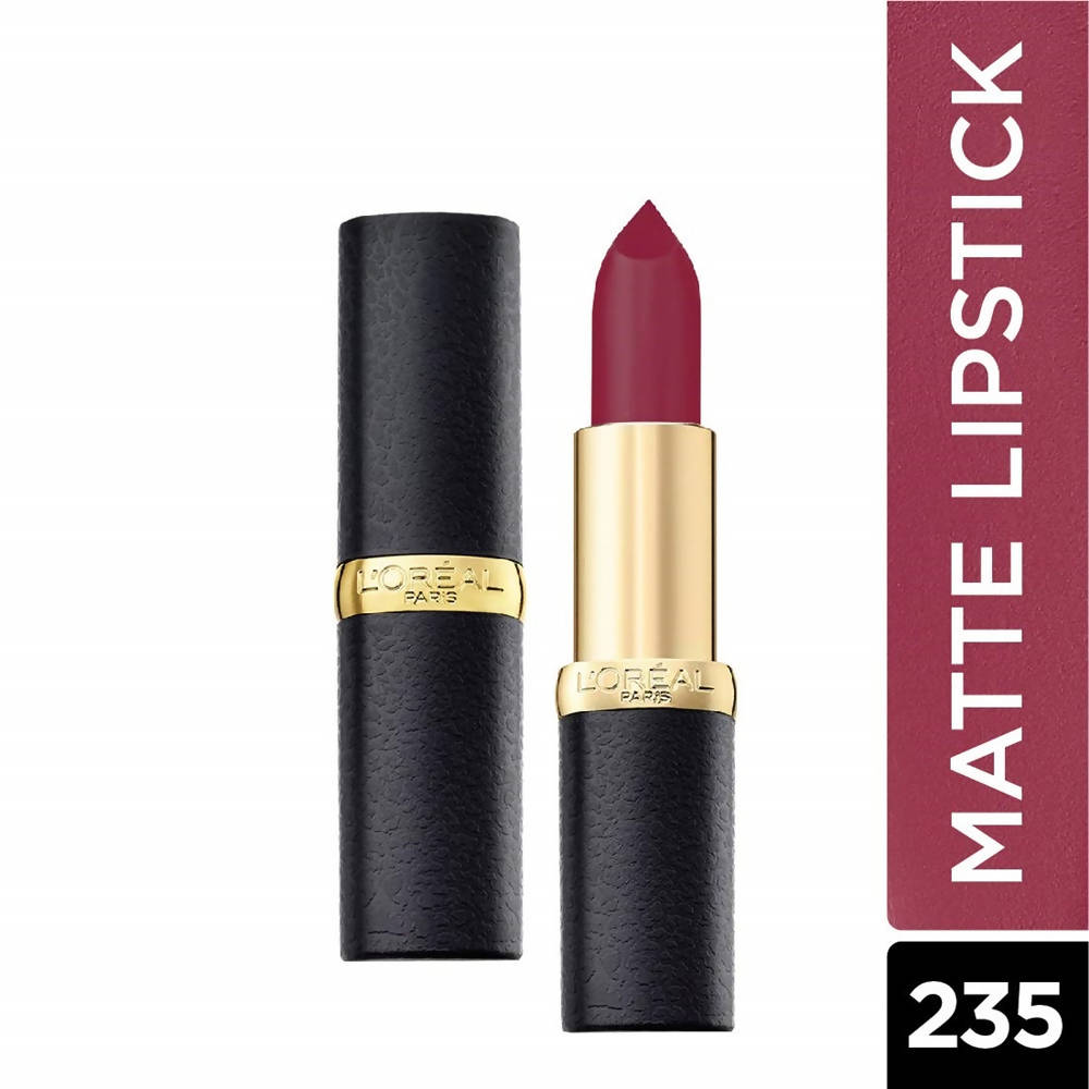 L'Oreal Paris Color Riche Moist Matte Lipstick - 235 Plum Mannequin | Grocsy