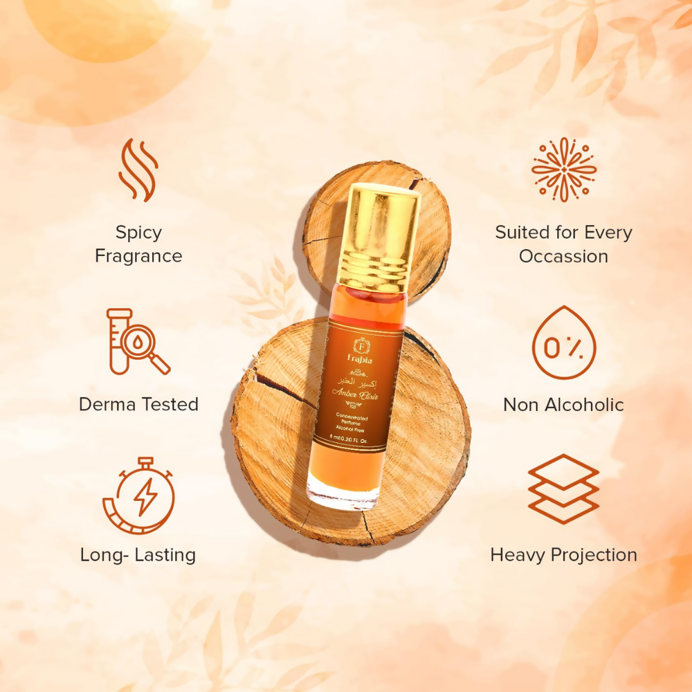 Frabia Amber Musk Perfume Oil for Men & Women | Grocsy
