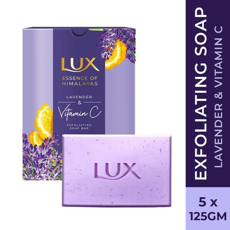 Lux Essence Of Himalayas Lavender & Vitamin C Exfoliating Soap | Grocsy