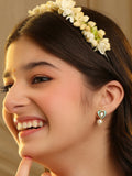 Ruby Raang Ruhani Green Pearl Earrings | Grocsy