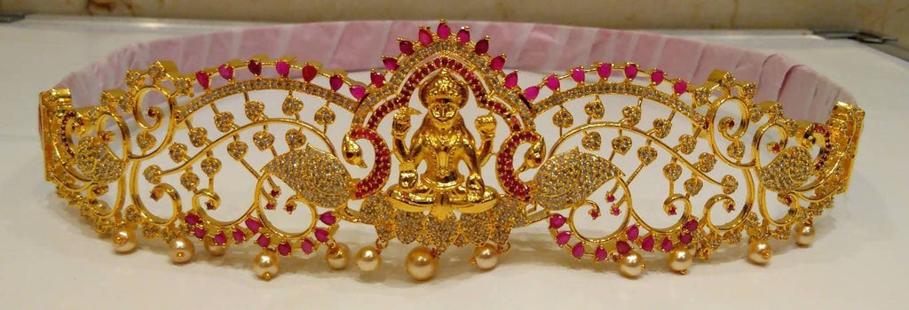 AD Ruby Temple Bridal Waist Belt | Grocsy