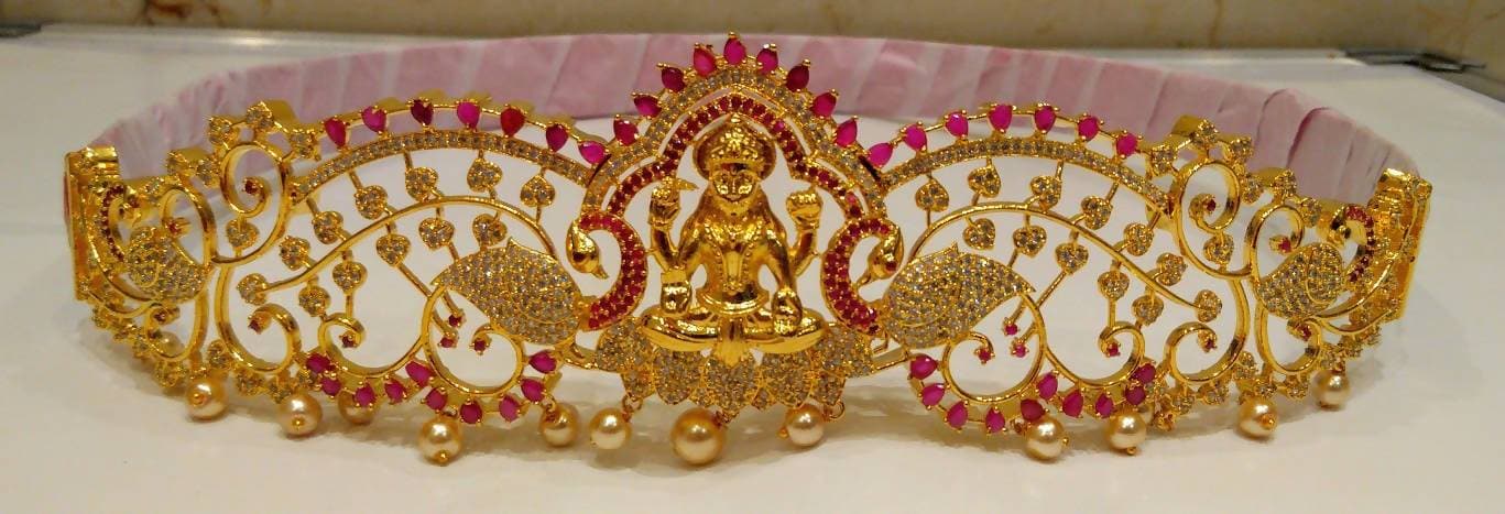AD Ruby Temple Bridal Waist Belt | Grocsy