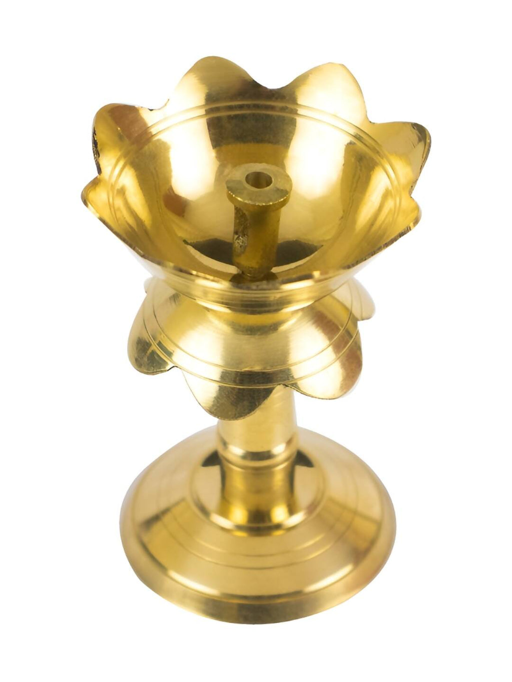 Spillbox Gold-Toned Brass Kuthu Vilakku Pooja Essential | Grocsy