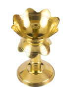 Spillbox Gold-Toned Brass Kuthu Vilakku Pooja Essential | Grocsy