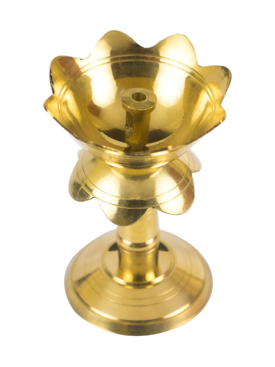 Spillbox Gold-Toned Brass Kuthu Vilakku Pooja Essential | Grocsy