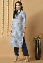 Joban Fashion Blue Maslin Kurta Set | Grocsy