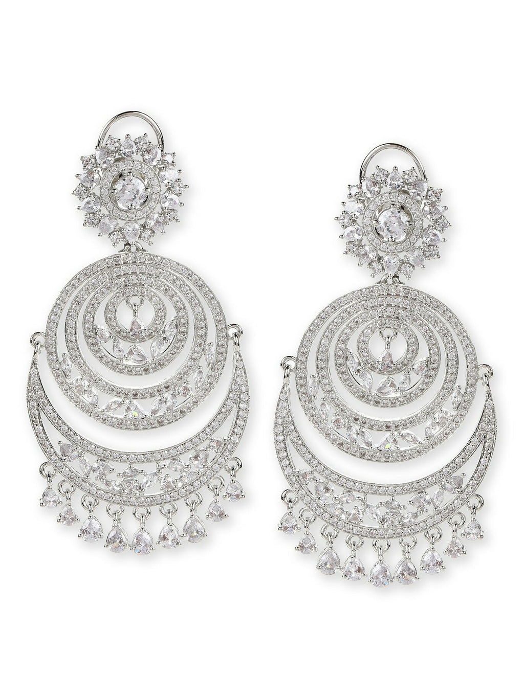 Diamond Chand Earrings- Ruby Raang | Grocsy