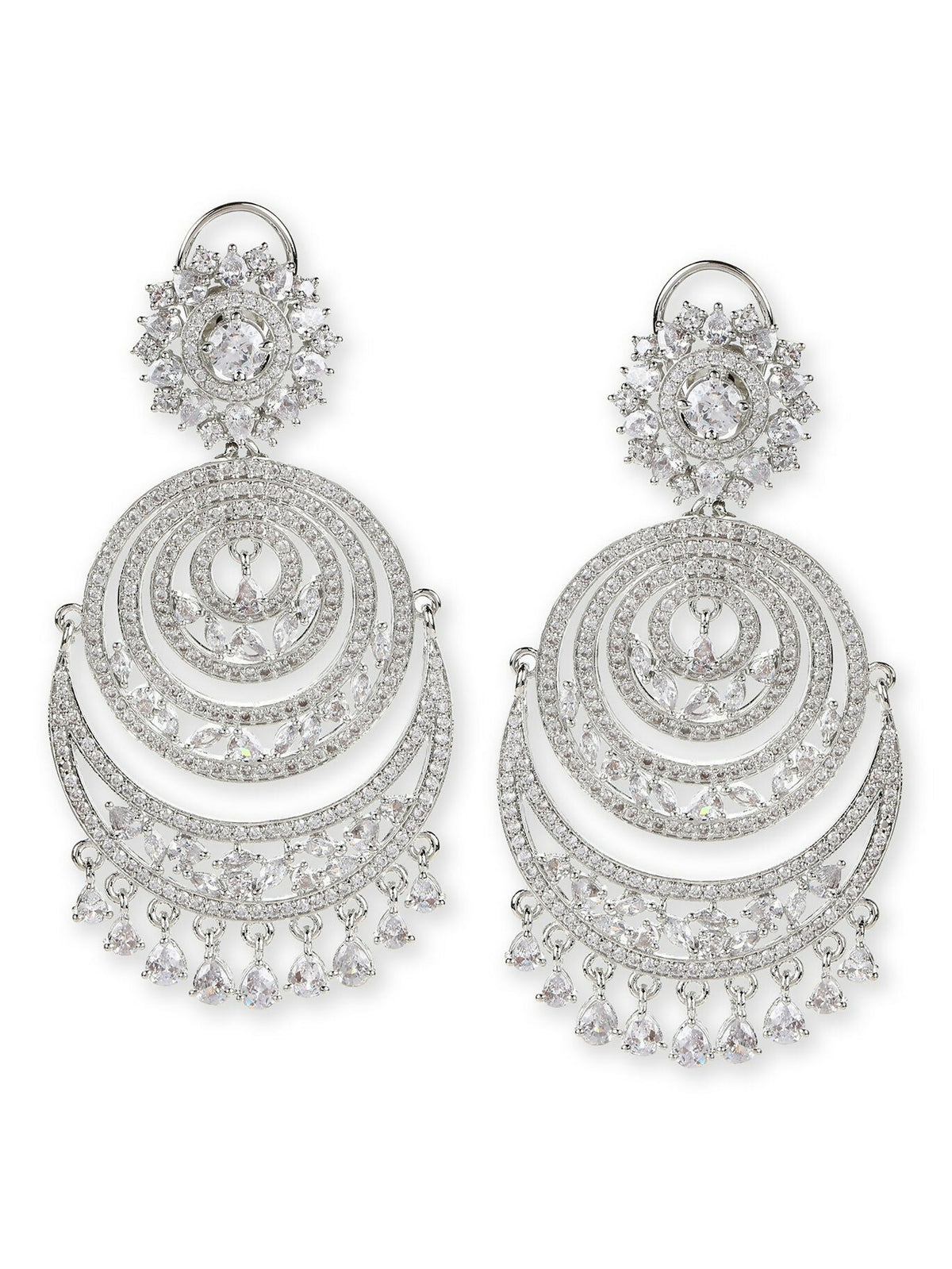 Diamond Chand Earrings- Ruby Raang | Grocsy