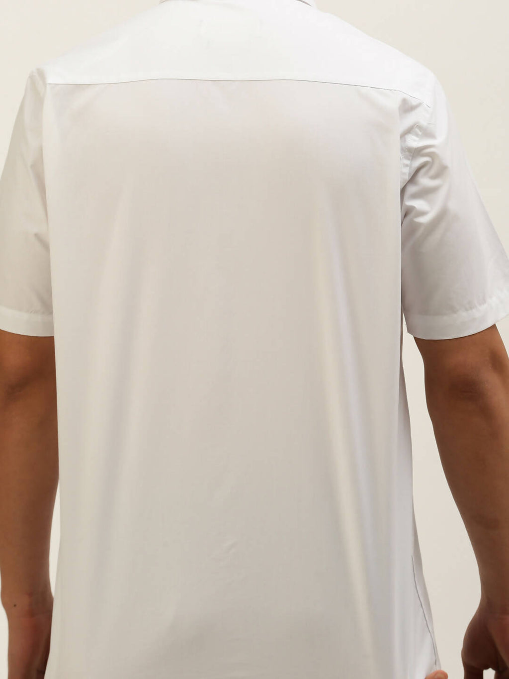 Ramraj Cotton Mens Half Sleeve Formal 100 % Cotton White Shirt | Grocsy