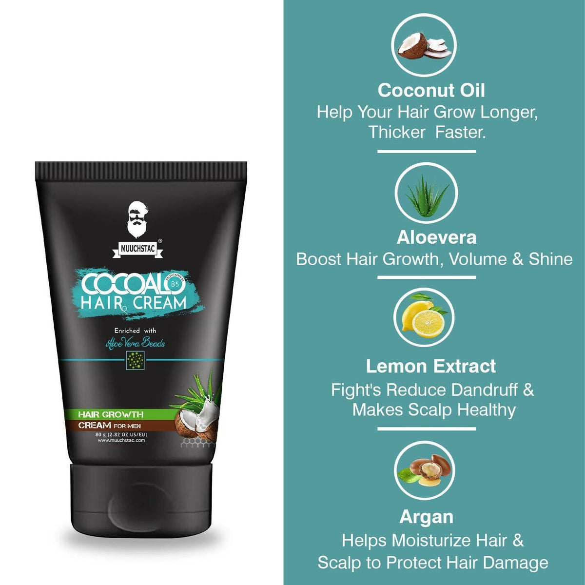 Muuchstac Cocoalo Hair Cream For Men | Grocsy