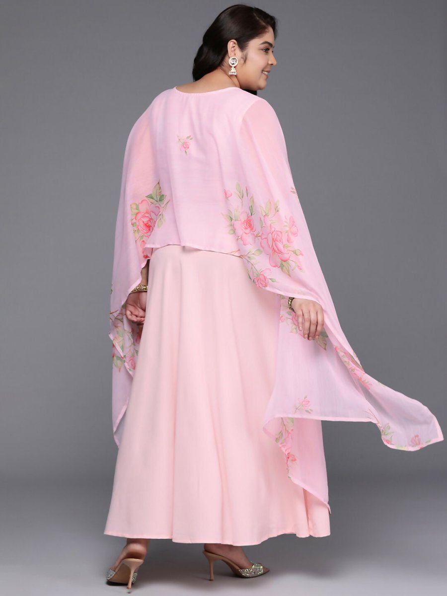 Ahalyaa Women's Traditional wear Ethnic Dress - Pink | Grocsy