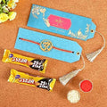 Ethnic Om Metal Rakhi & Cadbury 5 Star Chocolates | Grocsy