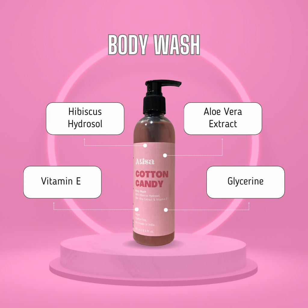 Atisa Cotton Candy Body Wash | Grocsy