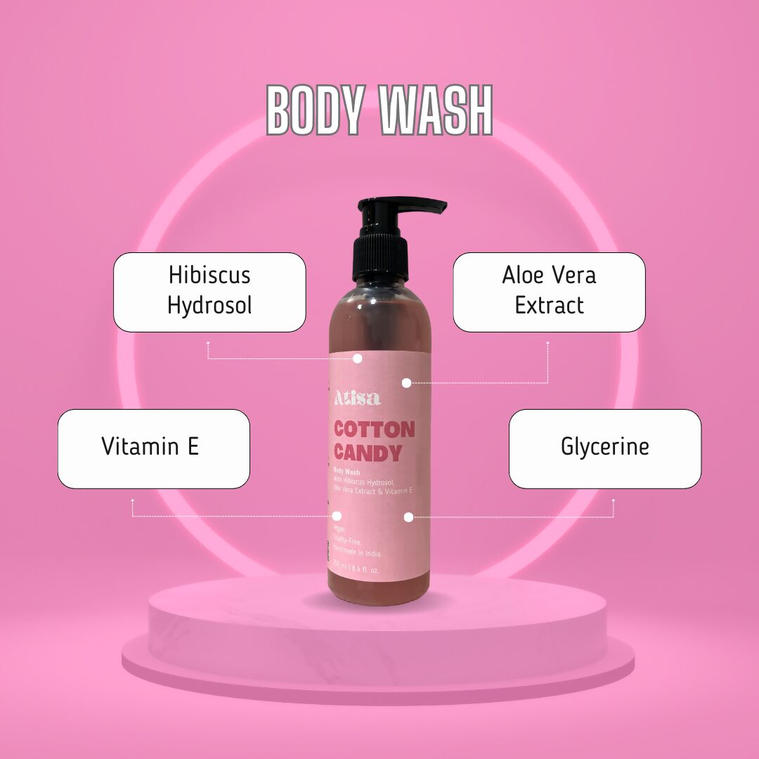 Atisa Cotton Candy Body Wash | Grocsy