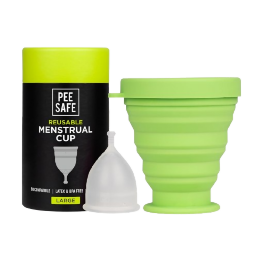 Pee Safe Menstrual Cup For Women With Pouch And Menstrual Cup Sterilizing Container | Grocsy