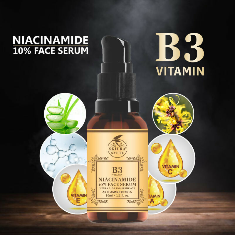 Skiura Nature 10% Niacinamide Face Serum | Grocsy