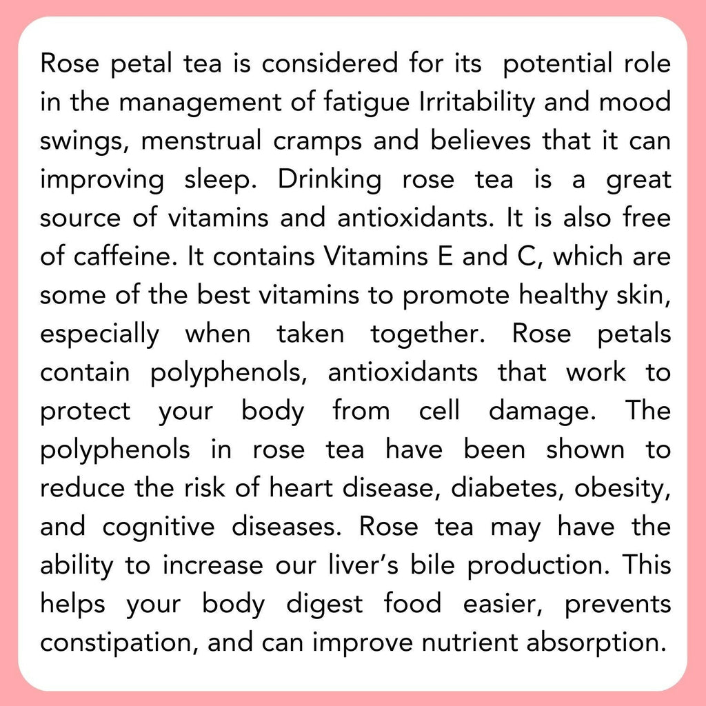 Satvi Wellness Rose Petal Flower Tea | Rose Petal Tea | Rose Flower Drink Mix | Herbal Tea | Grocsy