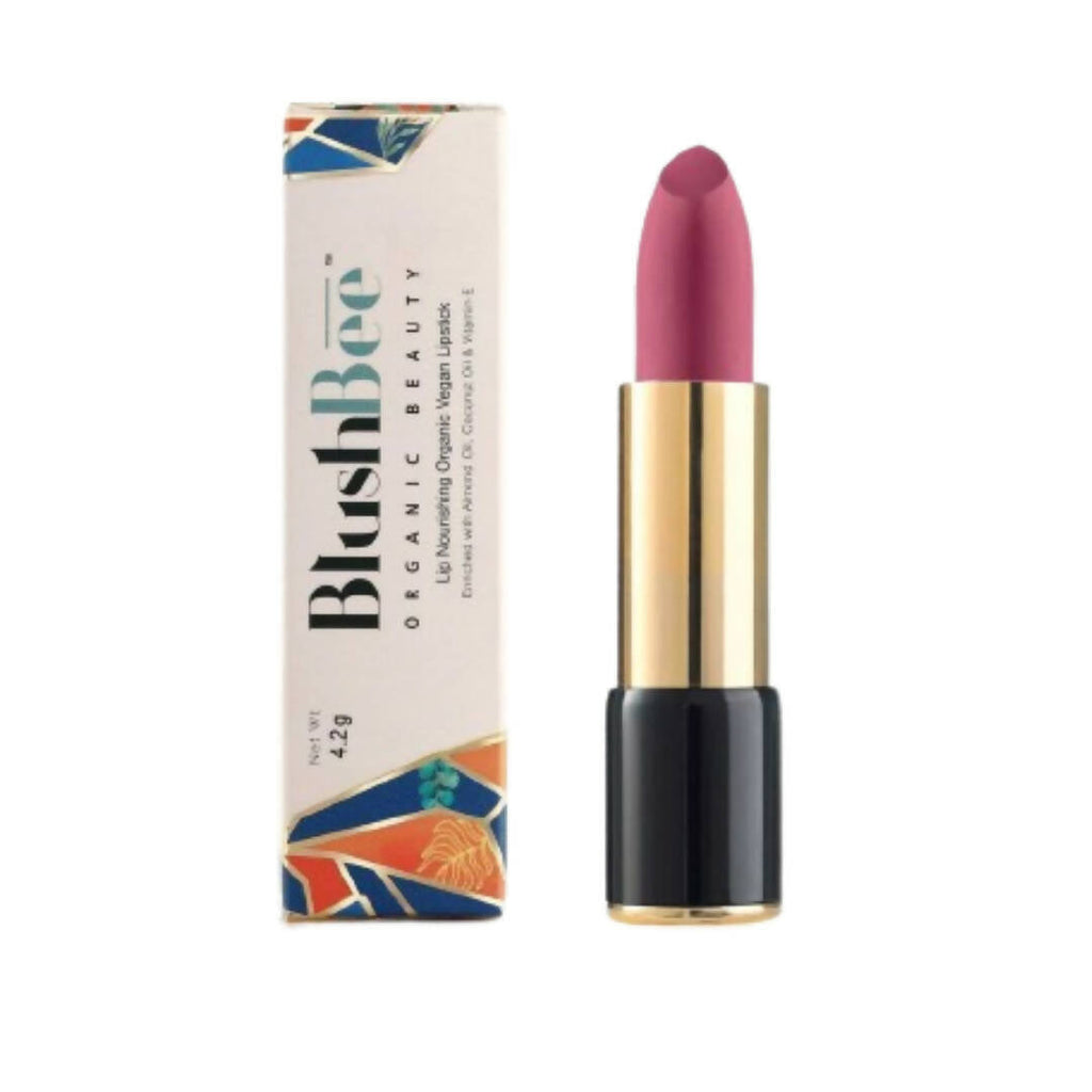 BlushBee Organic Beauty Lip Nourishing Vegan Lipstick - Mystic Mauve | Grocsy